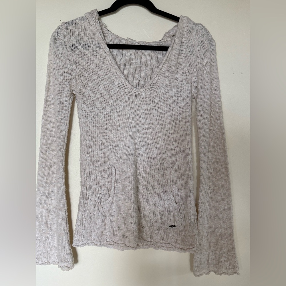 Roxy Cream Knit Hoodie